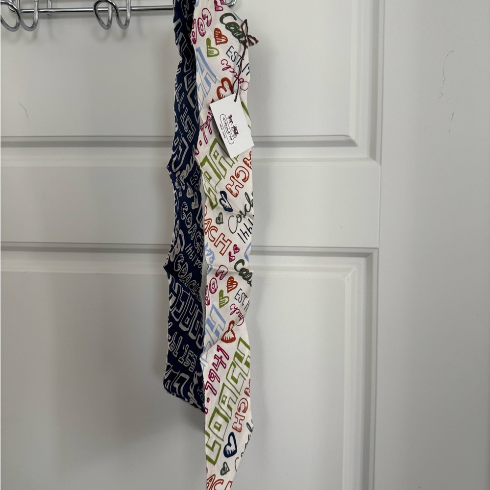 Coach ponytail or bag Daisy Graffiti logo Scarf - NWT